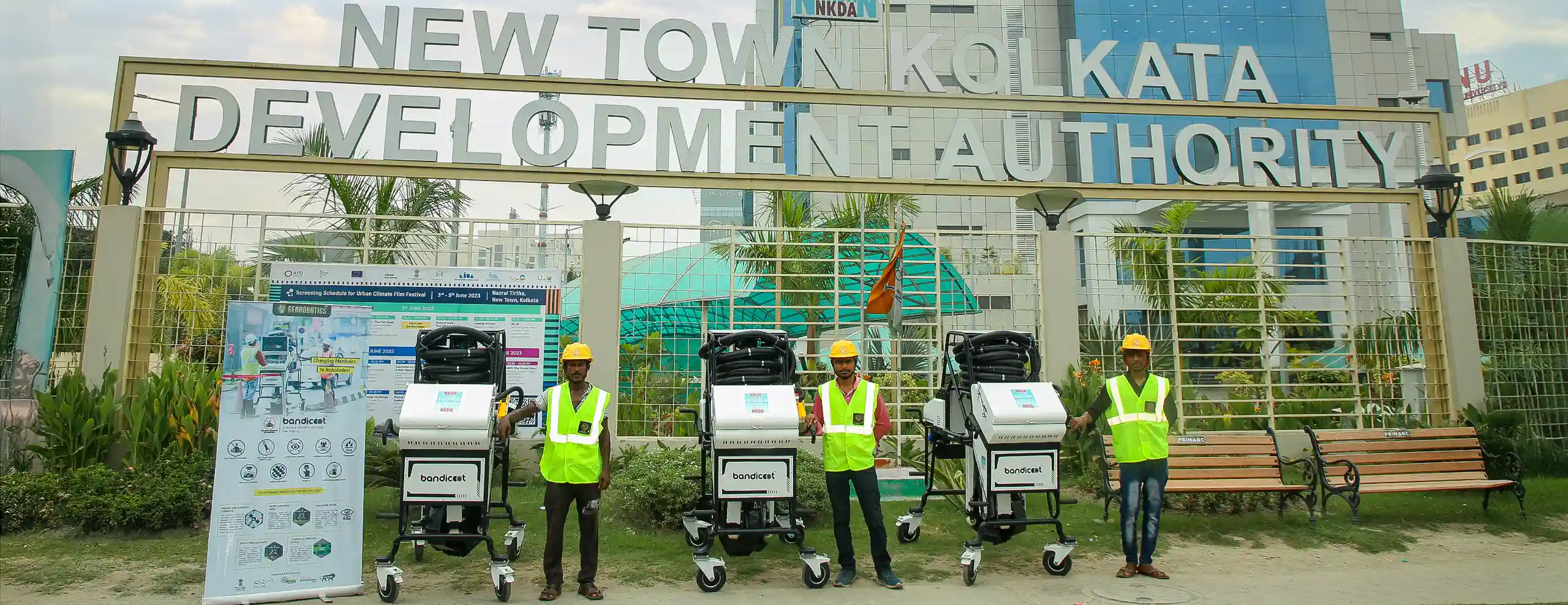New Town Kolkata Adopts 3 Bandicoots for Modern Sanitation